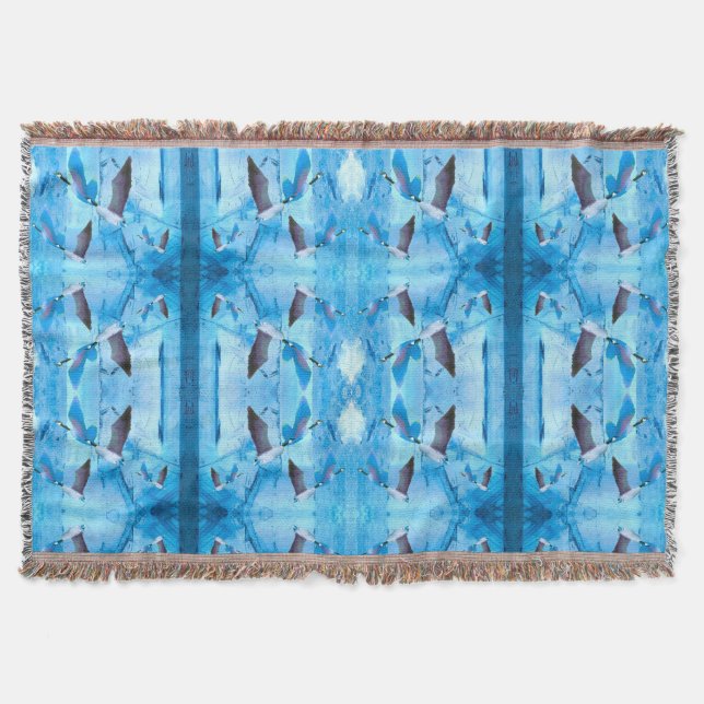 De Baby blue geese Blanket Filt (Framsidan)