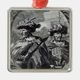 De Barbarossa bröderna Julgransprydnad Metall