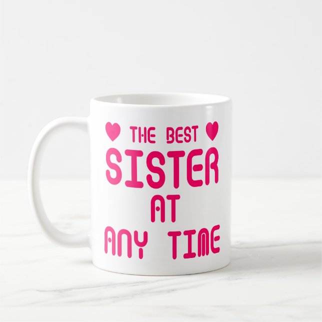 De bäst roliga systercitationstecknen för syster kaffemugg (Vänster)