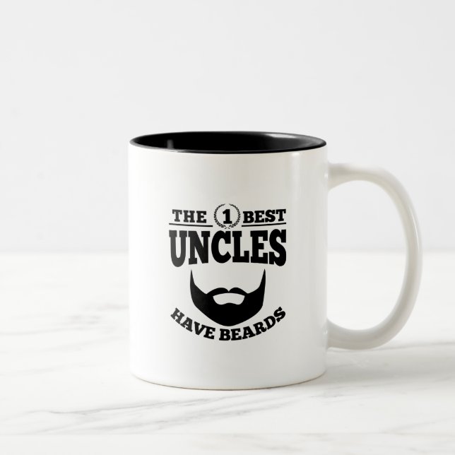 De bäst unclesna har skägg Två-Tonad mugg (Höger)