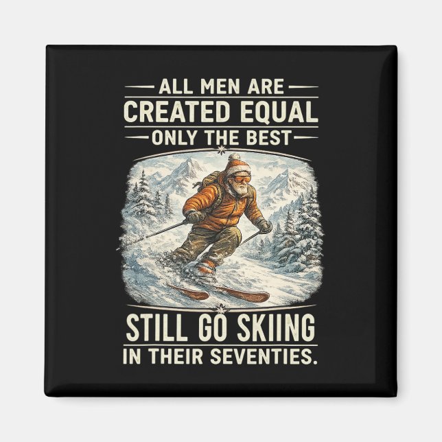 De bästa åker fortfarande skidor på sjuttioårsdage magnet (Framsidan)