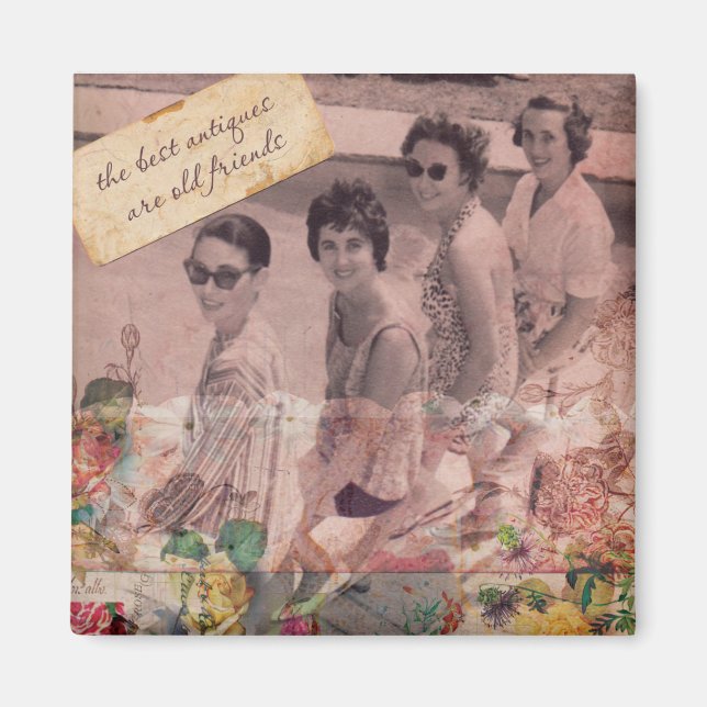 De bästa antikviteter är Gamla vänner Magnet (Framsidan)