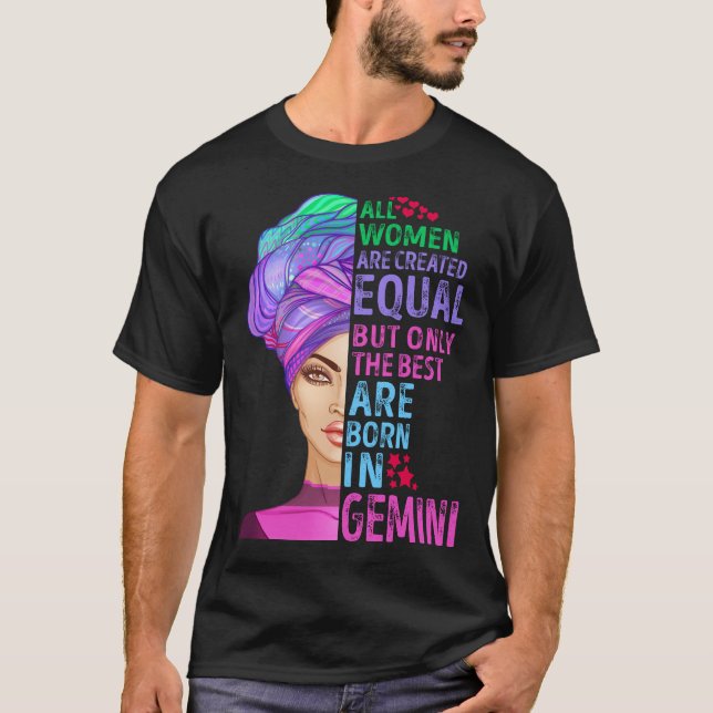 De bästa är födda i Gemini T Shirt (Framsida)