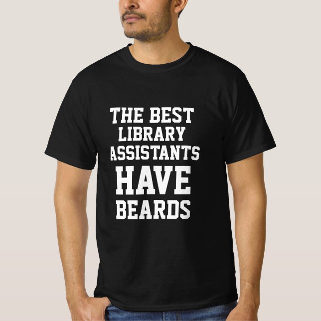 De bästa assistenterna i Bibliotek har utfall T-Sh T Shirt (Framsida)