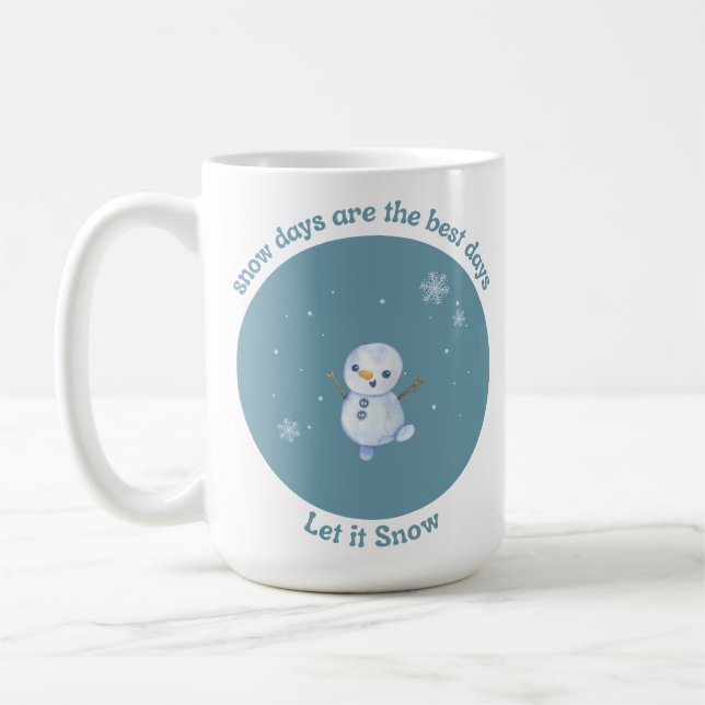 De bästa dagarna i snö kaffemugg (Vänster)
