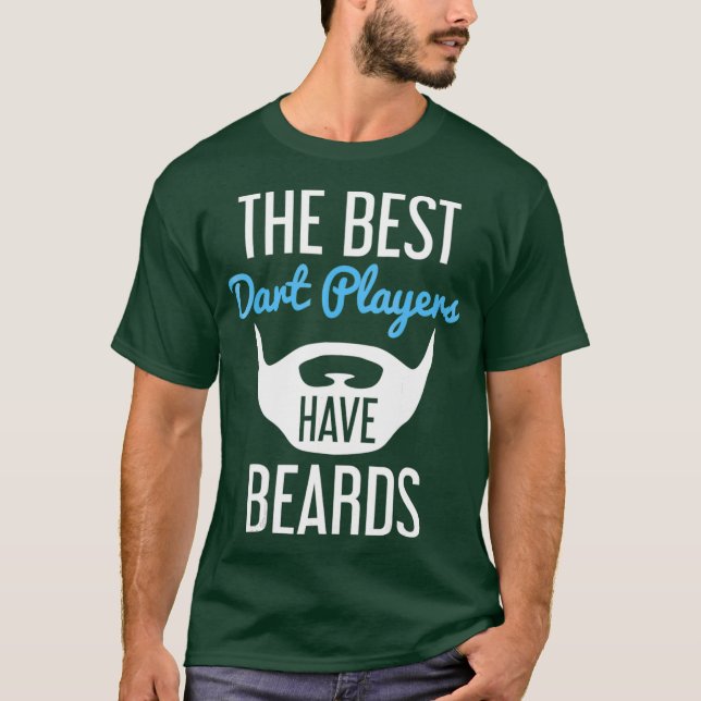 De bästa dammspelarna har streck - roligt skägg t shirt (Framsida)