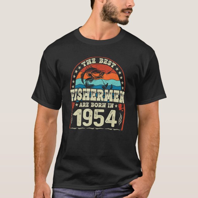 De bästa fiskarna föds 1954 t shirt (Framsida)