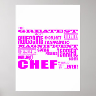 De bästa flickorna Chefs Birthdays: Rosa Underbara Poster