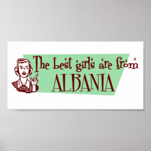 De bästa flickorna kommer från Albanien Poster