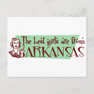 De bästa flickorna kommer från Arkansas Vykort