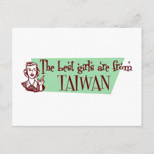 De bästa flickorna kommer från Taiwan Vykort
