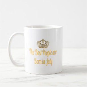 De bästa föds upp i juli-kaffe Mugg