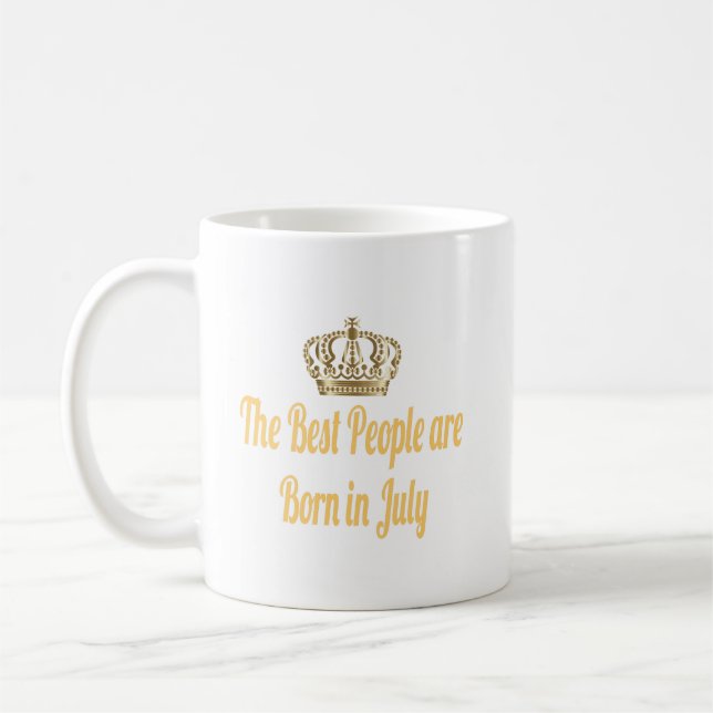 De bästa föds upp i juli-kaffe Mugg (Vänster)