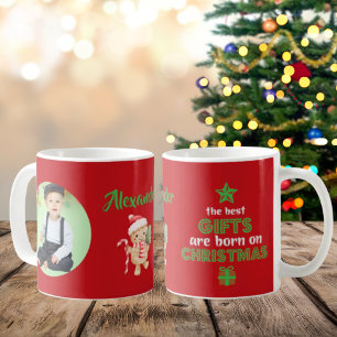De bästa gåvorna föds på jul Foto Kaffemugg