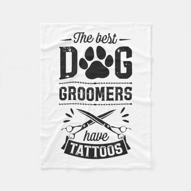 De bästa Hund har Tattoos-fungerande Trendig Pr Fleecefilt (Framsidan)