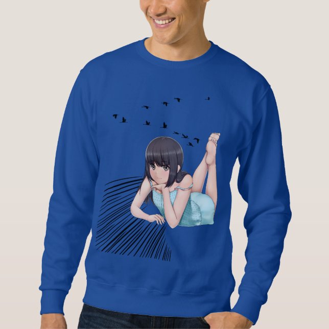 De bästa japanska animeringstecknen T-Shirt Lång Ärmad Tröja (Framsida)