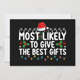 De bästa julklapparna för Ge Inbjudningar
