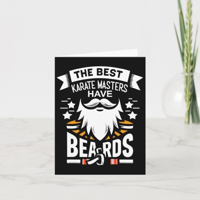 De bästa karatabrikerna har Beards Funny Dojo Lea Kort (Framsida)
