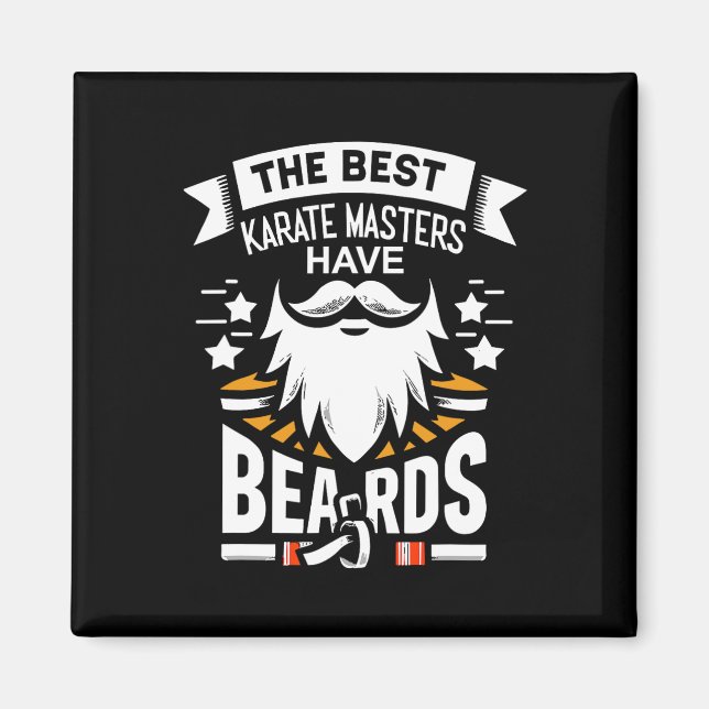 De bästa karatabrikerna har Beards Funny Dojo Lea Magnet (Framsidan)