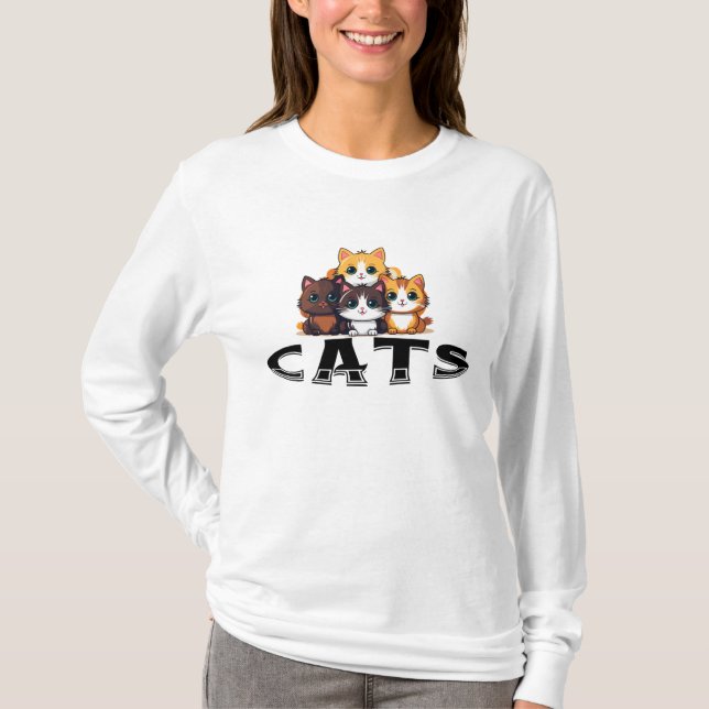 De bästa katterna t shirt (Framsida)
