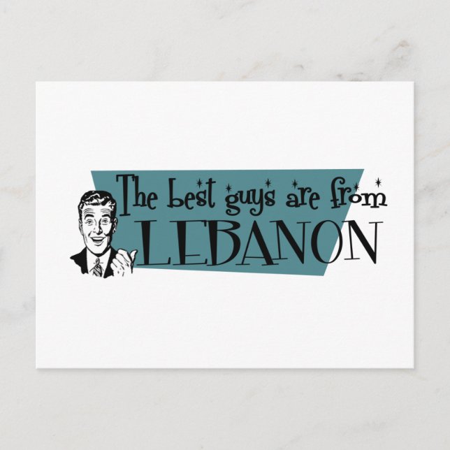 De bästa killarna kommer från Libanon Vykort (Framsida)