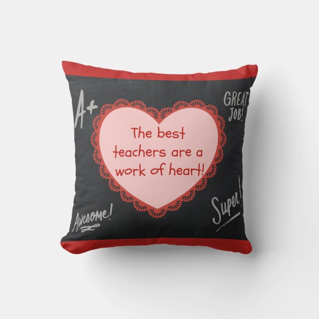 De bästa lärarna Dekorativ kudde (Framsida)