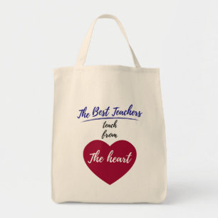 De bästa lärarna lär sig från hjärtat Tote Bag Tygkasse