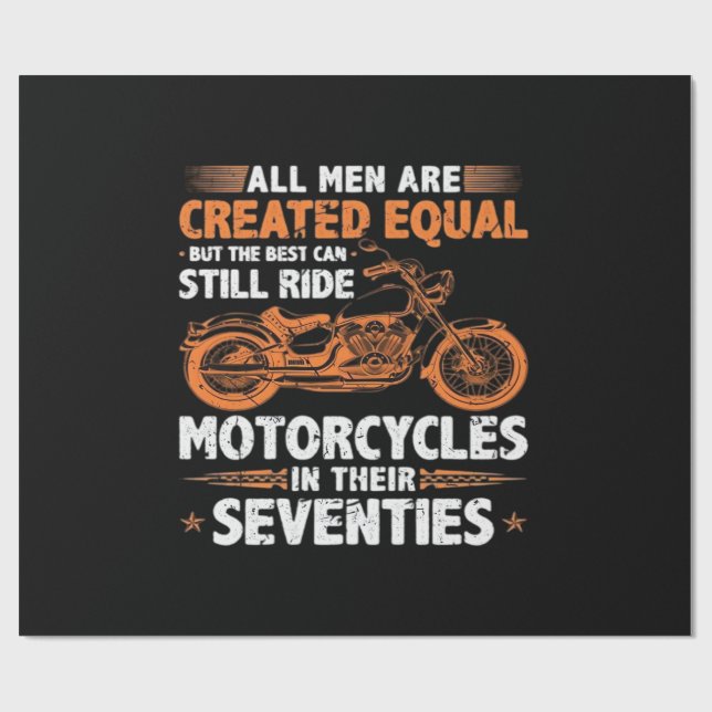 De bästa männen kan fortfarande köra motorcykel i  presentpapper (Platt)