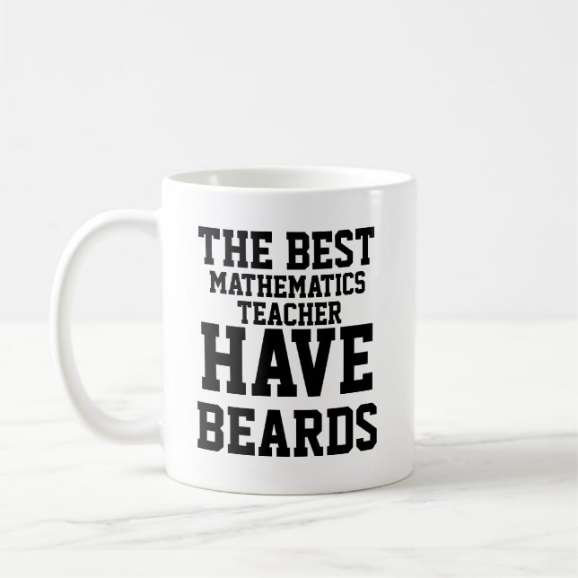 De Bästa Matematiklärarna Har Skägg Kaffemugg (Vänster)
