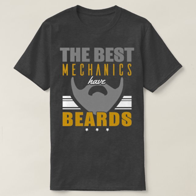 de bästa mekanismerna har skägg t shirt (Design framsida)