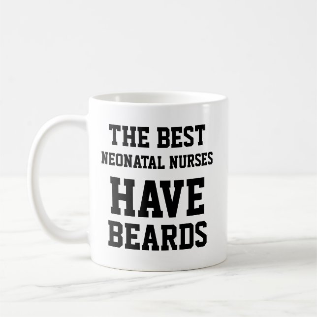 De Bästa Neonatalsjuksköterskorna Har Skägg Kaffemugg (Vänster)