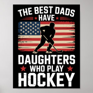 De bästa papporna har döttrar som spelar hockey, i poster