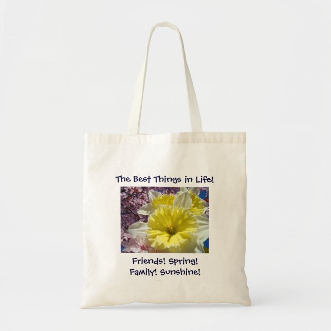De bästa sakerna i livet! Tote bags Vänner Vår Tygkasse (Framsidan)