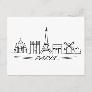 De bästa sikterna i Paris Vykort
