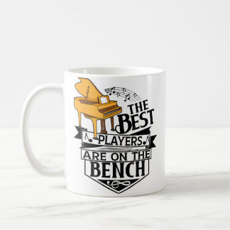 De Bästa Spelarna Är På Bänken - Piano Och Keyb Kaffemugg