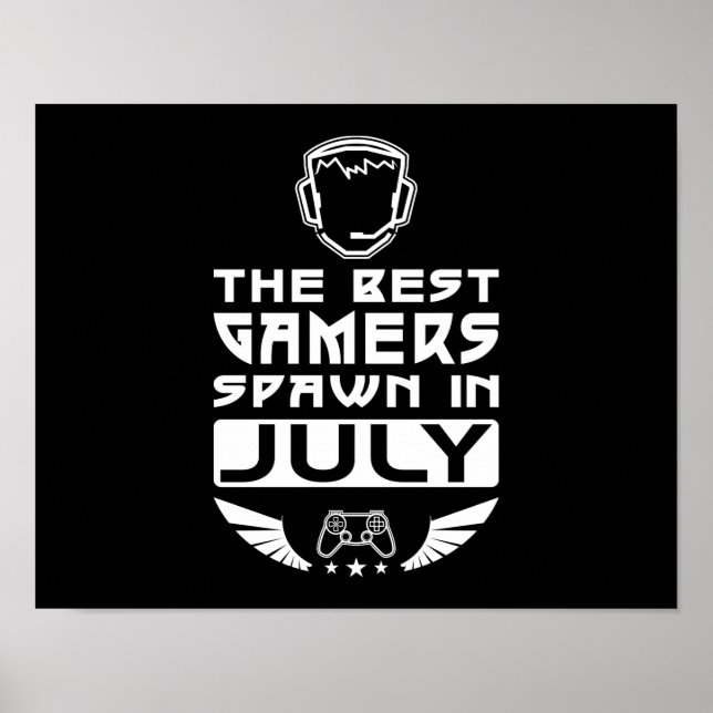 De bästa spelen i juli poster (Framsidan)