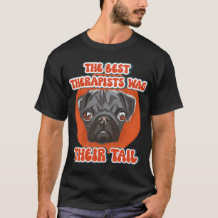 De bästa terapeuterna viftar på svansen Roligt cit T Shirt
