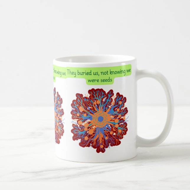 De begravde oss utan att veta att vi var frön kaffemugg (Höger)