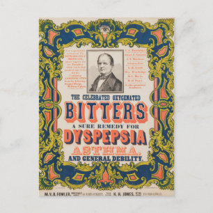 De berömda oxygenerade bittererna vykort