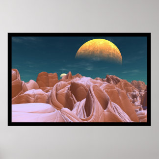 De bisarra Canyons of Azira Poster