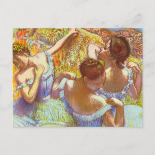 De blå dansöserna av Edgar Degas Vykort