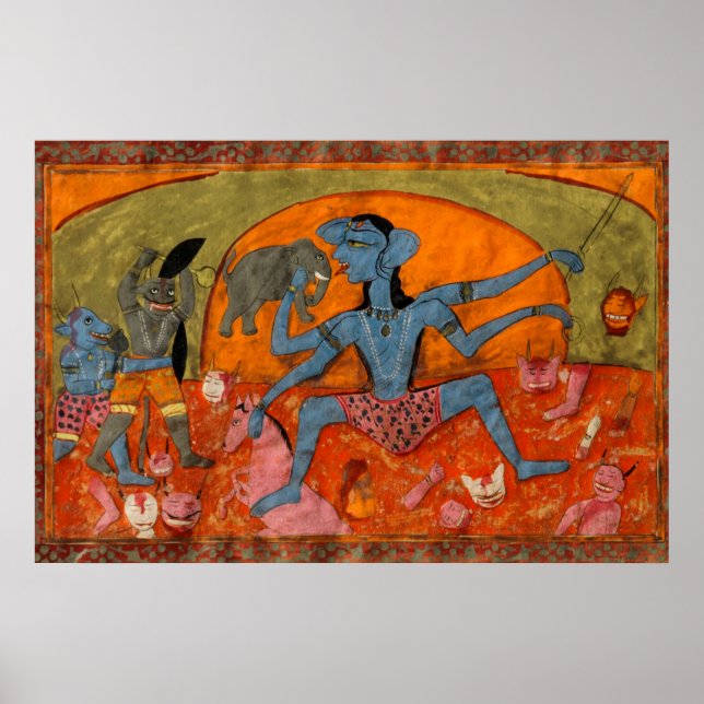 De blå kali-slummen poster (Framsidan)