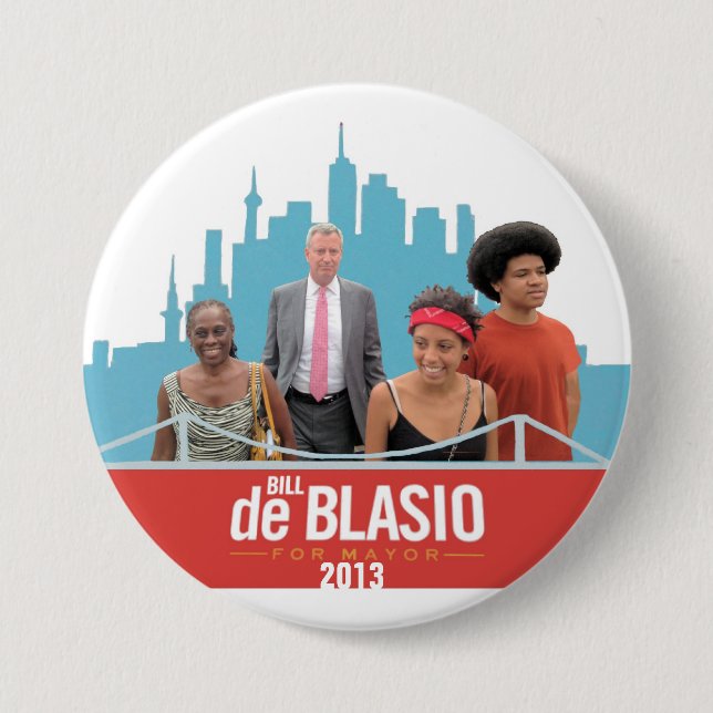 De Blasio för borgmästare Knapp (Framsida)