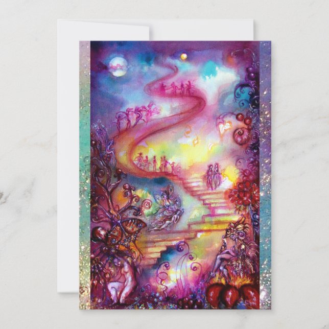 DE BORTKOMNA SKUGGARNAS TRÄDGÅRD / MYSTISKA TRAPPO MEDDELANDE (Framsida)