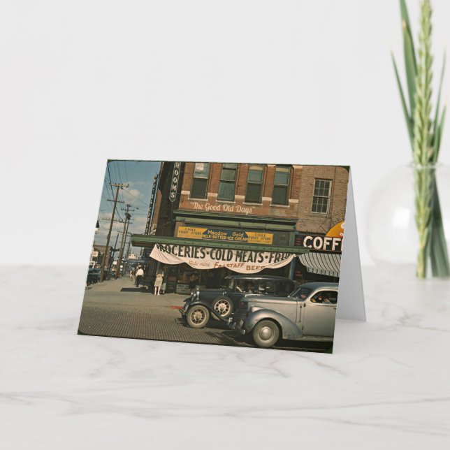 De Bra gamla dagarna Kort (Framsida)