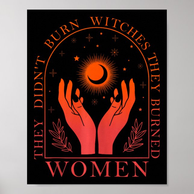 De brände inte vittnen de brände kvinnor kvinnor poster (Framsidan)