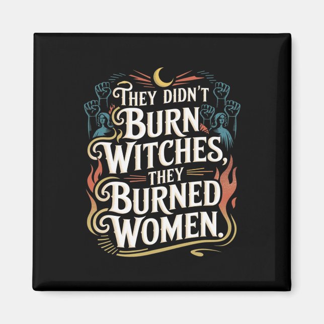 De brände inte vittnen de brände kvinnor. magnet (Framsidan)