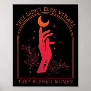De brände inte vittnen de brände kvinnor. poster