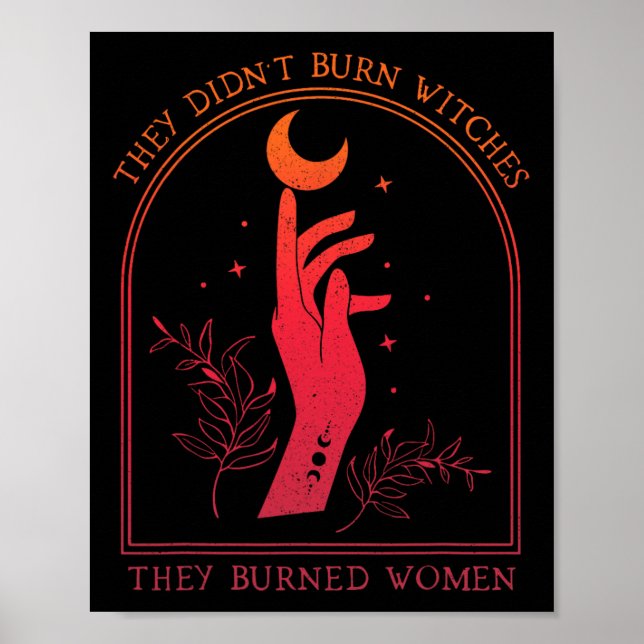 De brände inte vittnen de brände kvinnor. poster (Framsidan)
