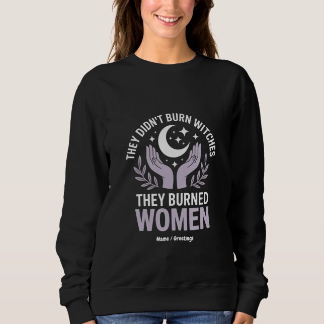 De brände inte vittnen de brände kvinnor. t shirt (Framsida)